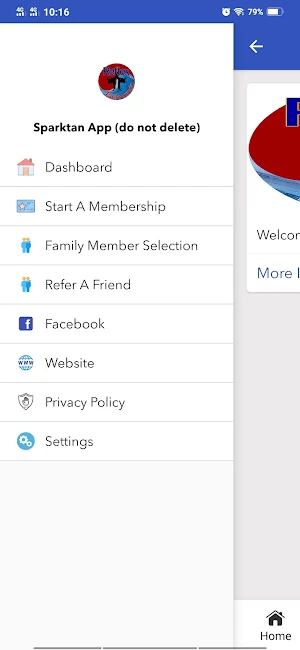 Reflex Taekwondo Member App Screenshot 1