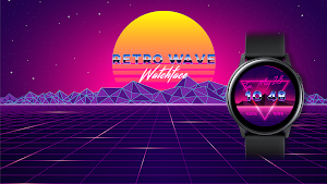 RetroWave WatchFace (Animated) Screenshot 0