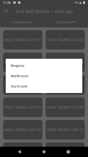 Gray Wolf Sound Collections ~ Sclip.app Screenshot 2