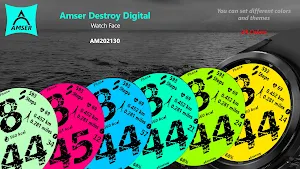 Amser Destroy Digi Watch Face Screenshot 3