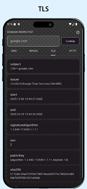 Domain Inspector Screenshot 3