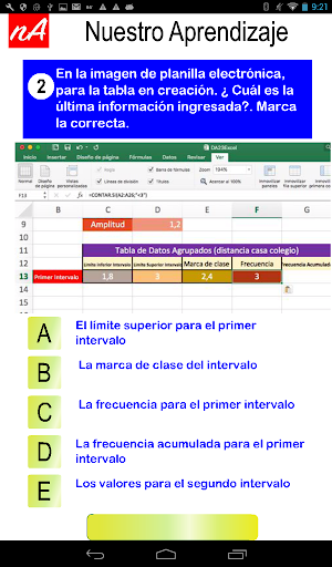 Tabla datosAgrupados con Excel Screenshot 2