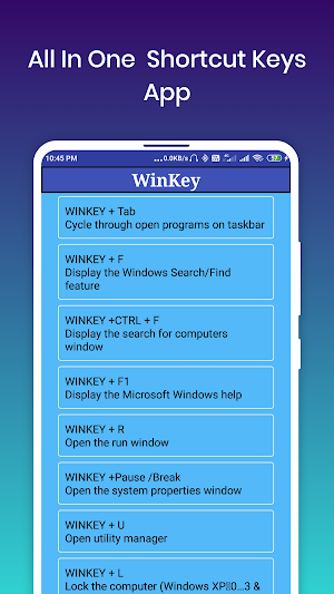 Shortcut Key : for Pc Laptop Screenshot 3