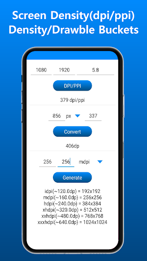 Screen info dpi/ppi checker Screenshot 1