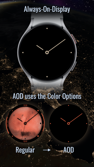 Watercolor Planets Watch Face Screenshot 3