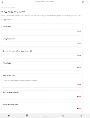 Pan Asia Cuisine - Fort Worth Screenshot 3