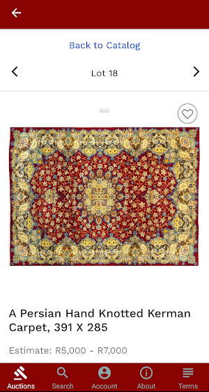 5th Avenue Auctioneers Live Bidding Screenshot 3