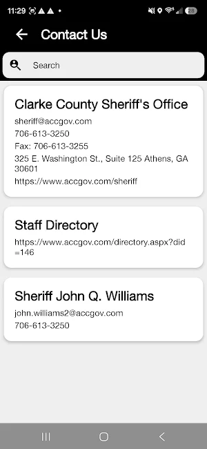 Clarke County Sheriff, GA Screenshot 1