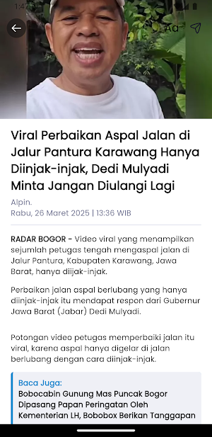 Radar Bogor Screenshot 2