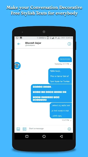 Text Style for Twitter Screenshot 3