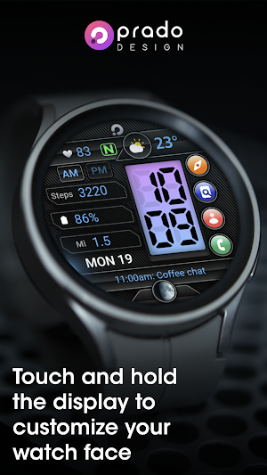 PRADO 62 Digital Watch Face Screenshot 2