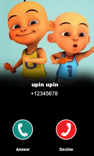 Upin Ipin Fake Calling you Screenshot 1