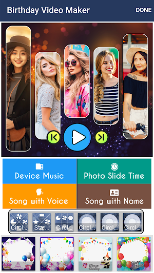 Birthday Video Maker & Wishes Screenshot 1
