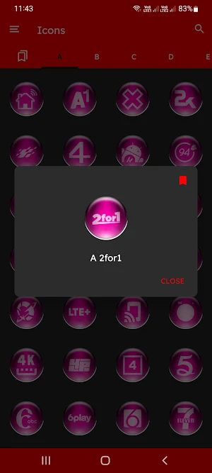 Pink Pixl Glass Icon Pack Screenshot 3