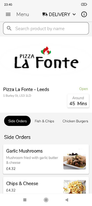 Pizza La Fonte - Leeds Screenshot 0