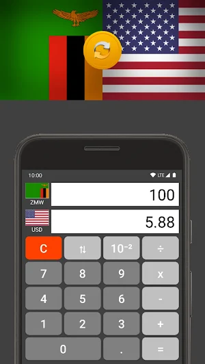 US Dollar / Zambian Kwacha Screenshot 1
