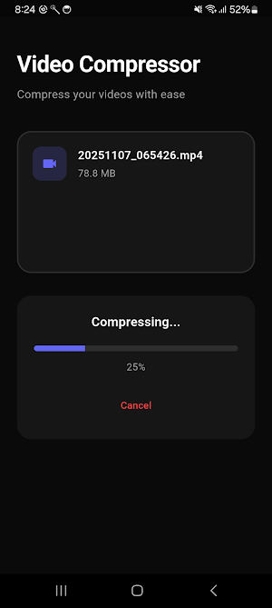 Video Compressor Screenshot 1
