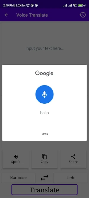 Burmese To Urdu Translator Screenshot 3