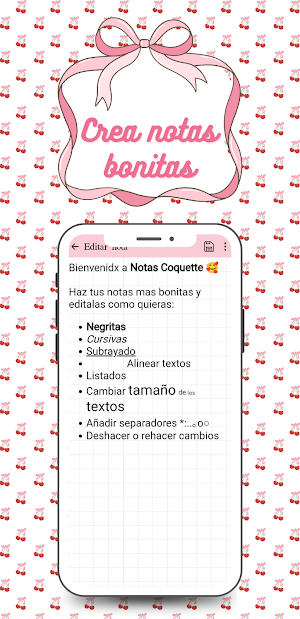 Coquette and Aesthetic Notes Screenshot 3