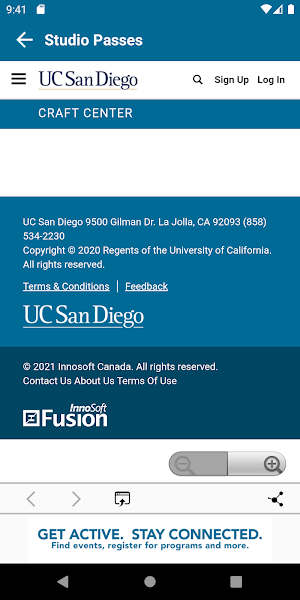 UCSDCC Mobile app Screenshot 3