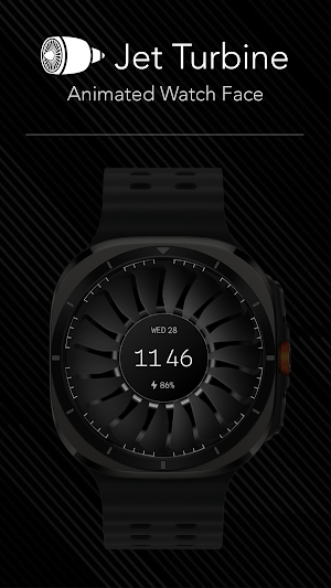 Jet Turbine Animated Watchface Screenshot 2
