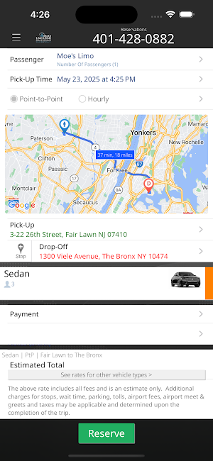 Moe’s Worldwide Chauffeur Svcs Screenshot 3
