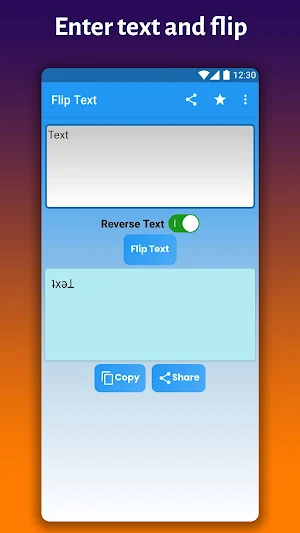Flip Text: upside down text Screenshot 0
