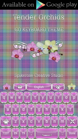 Tender Orchids 3D Next Launcher theme Screenshot 3