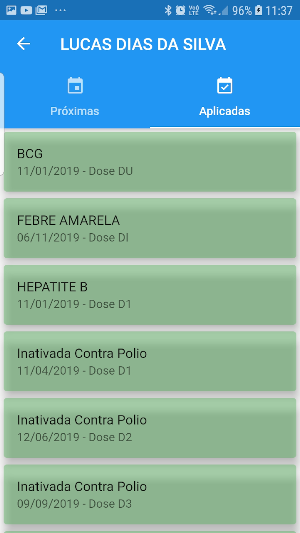 Vacinas em dia Screenshot 1