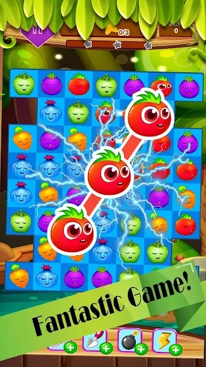 Veggies garden : Vegetable carnival match 3 crush Screenshot 1