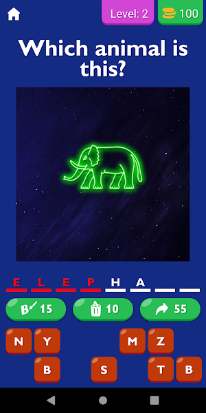 Guess Neon Animal Game Screenshot 2