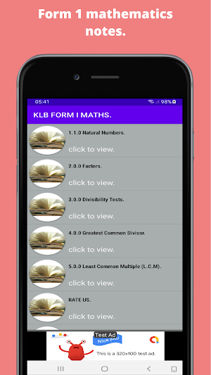 Mathematics: Klb form 1 notes. Screenshot 2