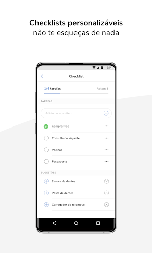 Just in Case: Planeador e Checklist de Viagem Screenshot 2
