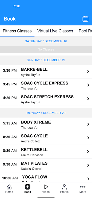 Southern Oaks Athletic Club Screenshot 1
