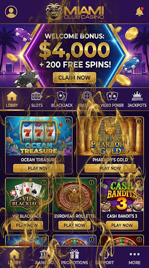 Miami Club Casino Screenshot 3