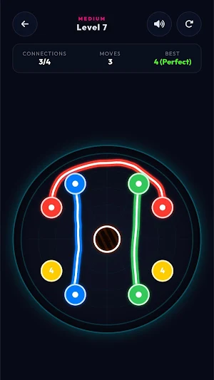 Ball Connect: Neon Matrix Screenshot 1