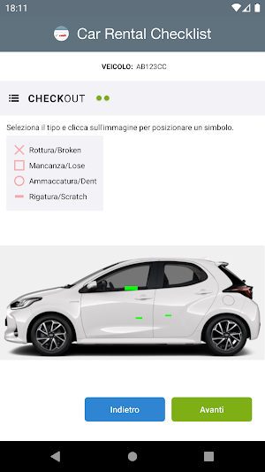 Car Rental Checklist Screenshot 1