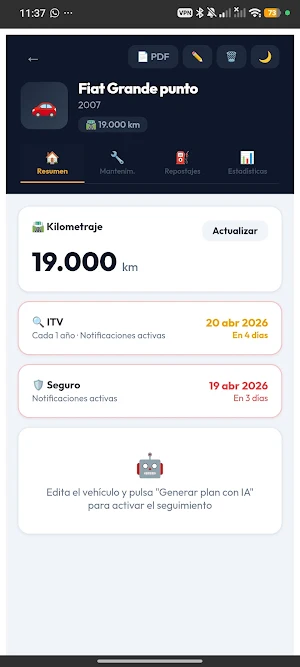 Mivehiculo - Mantenimiento Screenshot 3