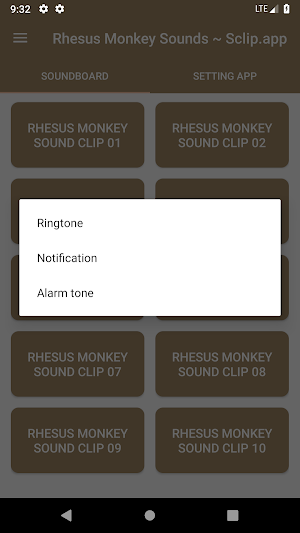Rhesus Monkey Sound Collections ~ Sclip.app Screenshot 2