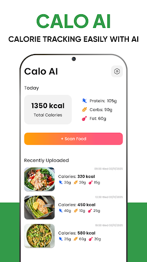 Calo AI & Food Calorie Counter Screenshot 0