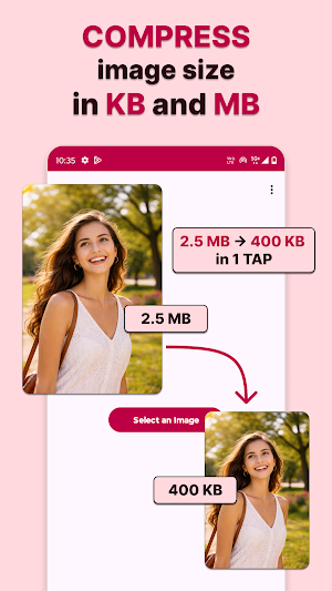 Compress Image size - MB to KB Screenshot 0
