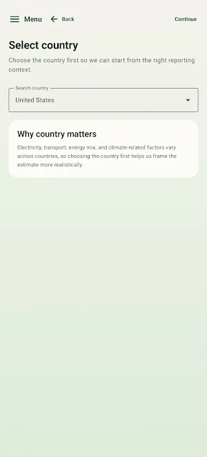 Carbon FootPrint Calculator Screenshot 3