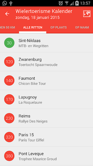 Wielertoerisme kalender Screenshot 3