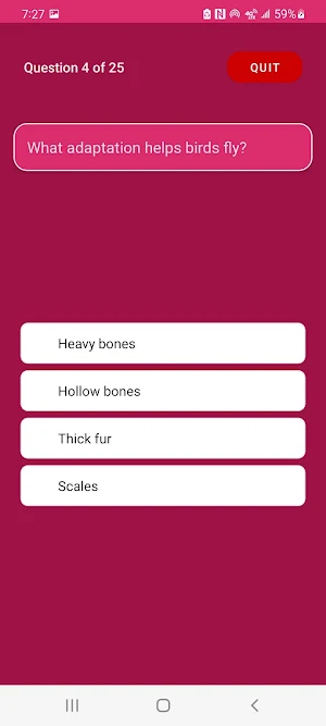Integrated Science Questions Screenshot 0