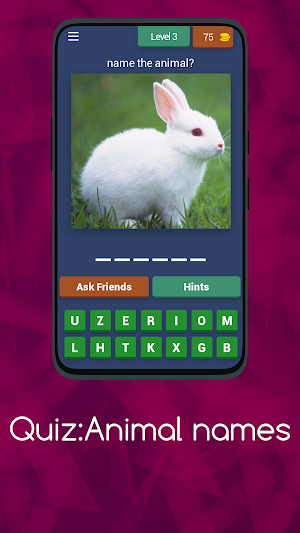 QUIZ:ANIMAL NAMES Screenshot 3