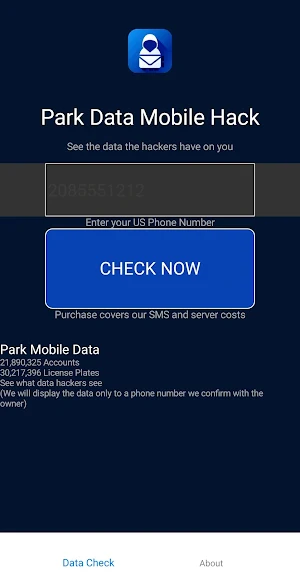 Park Data Mobile Hack Screenshot 0