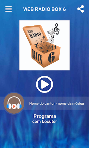 WEB RADIO BOX 6 Screenshot 1