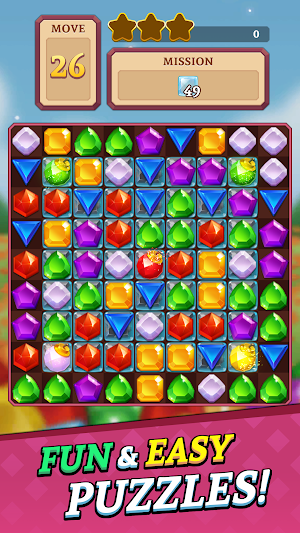 Jewels and Gems Blast: Fun Match 3 Puzzle Game Screenshot 0
