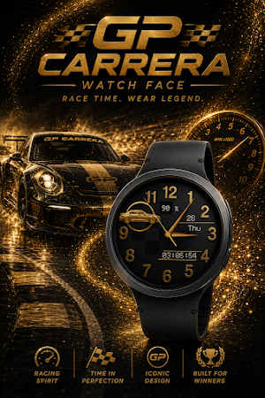 GP Carrera: Premium Watch Face Screenshot 2