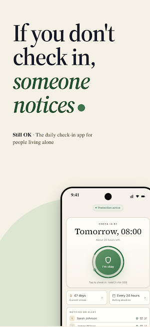 Still OK: Daily Check-In Screenshot 0